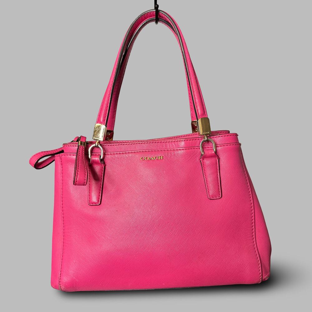 Coach Madison Mini Christie Carryall Saffiano Leather Bag Pink